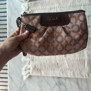 Coach Rose Gold Wristlet